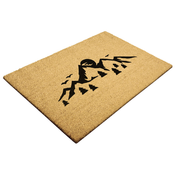 Welcome Mat Coir Mountain Sunrise Door Mat