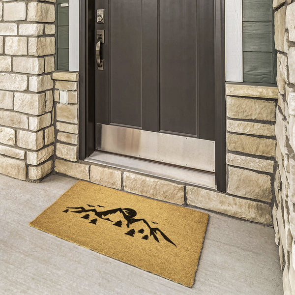 Welcome Mat Coir Mountain Sunrise Door Mat