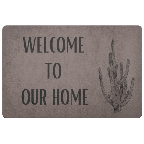 Welcome Mat Door Mat Cacti Southwestern Simplistic Lightweight Indoor Outdoor