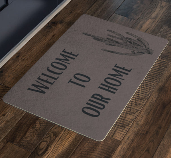 Welcome Mat Door Mat Cacti Southwestern Simplistic Lightweight Indoor Outdoor