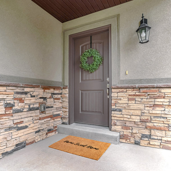 Welcome Mat Home Sweet Home Paw Print Doormat Decor