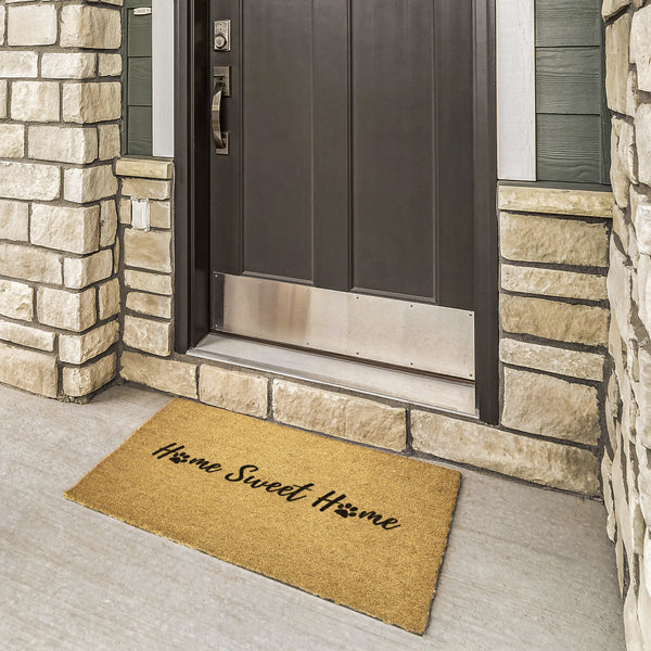 Welcome Mat Home Sweet Home Paw Print Doormat Decor