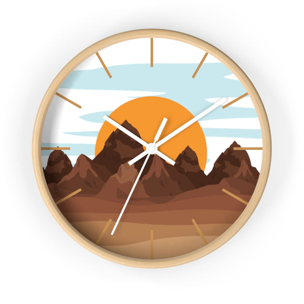 Sunrise Mountain Wall Clock