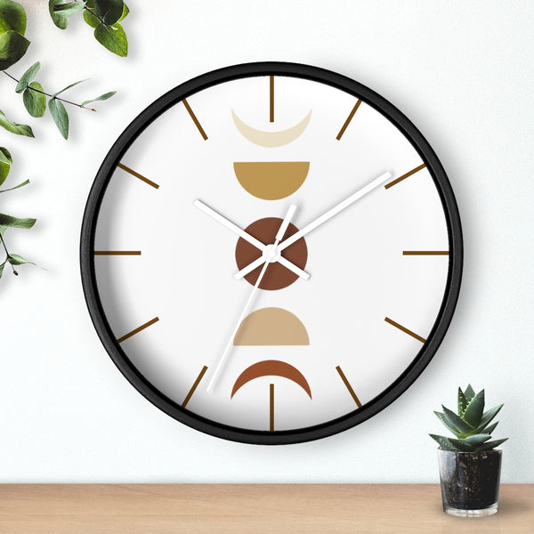 Wall Clock, Clocks, Moon Faces, Organic Theme, Wooden Clock, Time, Wall Decor