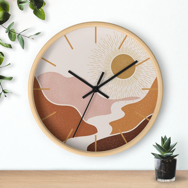 Wall Clock, Gifts, Clocks, Bohemian Desert, Modern, Time, Wall Decor, Midwest, Wood, Plexiglass, Decor, Home Decor,