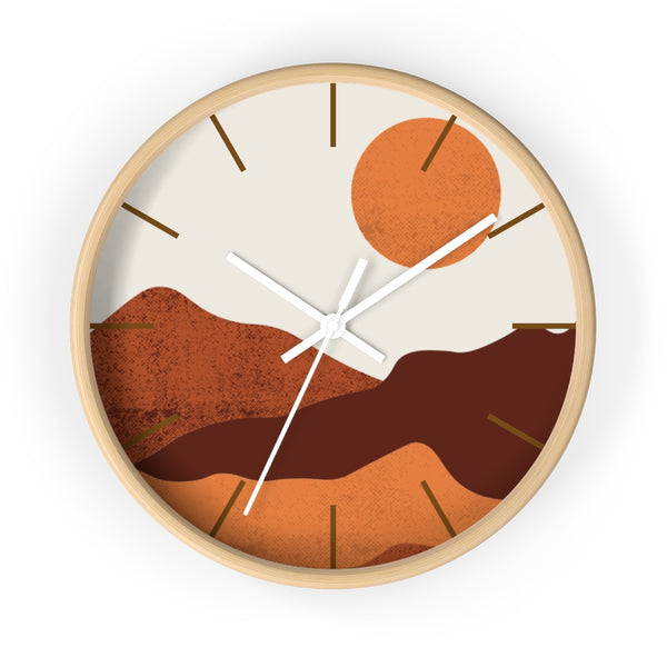 Wall Clock, Clocks, Midwest, Desert Theme, Wooden Clock, Time, Wall Decor