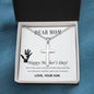 Cross Necklace for Mom Happy Mother's Day Gift from Son, Mothers Day gifts