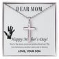 Cross Necklace for Mom Happy Mother's Day Gift from Son, Mothers Day gifts