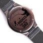 I Hooked the Best Dad Fishing Gift for Dad, Christmas Gift Wooden Watch