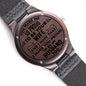 Sandalwood Watch Engraved Gifts for Husband, Birthday Christmas Gift