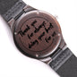 Engraved Gift Wooden Watch, Gift for Dad Christmas Birthday Gift