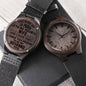 Sandalwood Watch Engraved Gifts for Husband, Birthday Christmas Gift