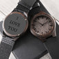 Watch Gift for Husband, Dad Christmas Gifts for Dad I Love You Engraving
