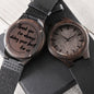 Engraved Gift Wooden Watch, Gift for Dad Christmas Birthday Gift