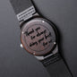 Engraved Gift Wooden Watch, Gift for Dad Christmas Birthday Gift