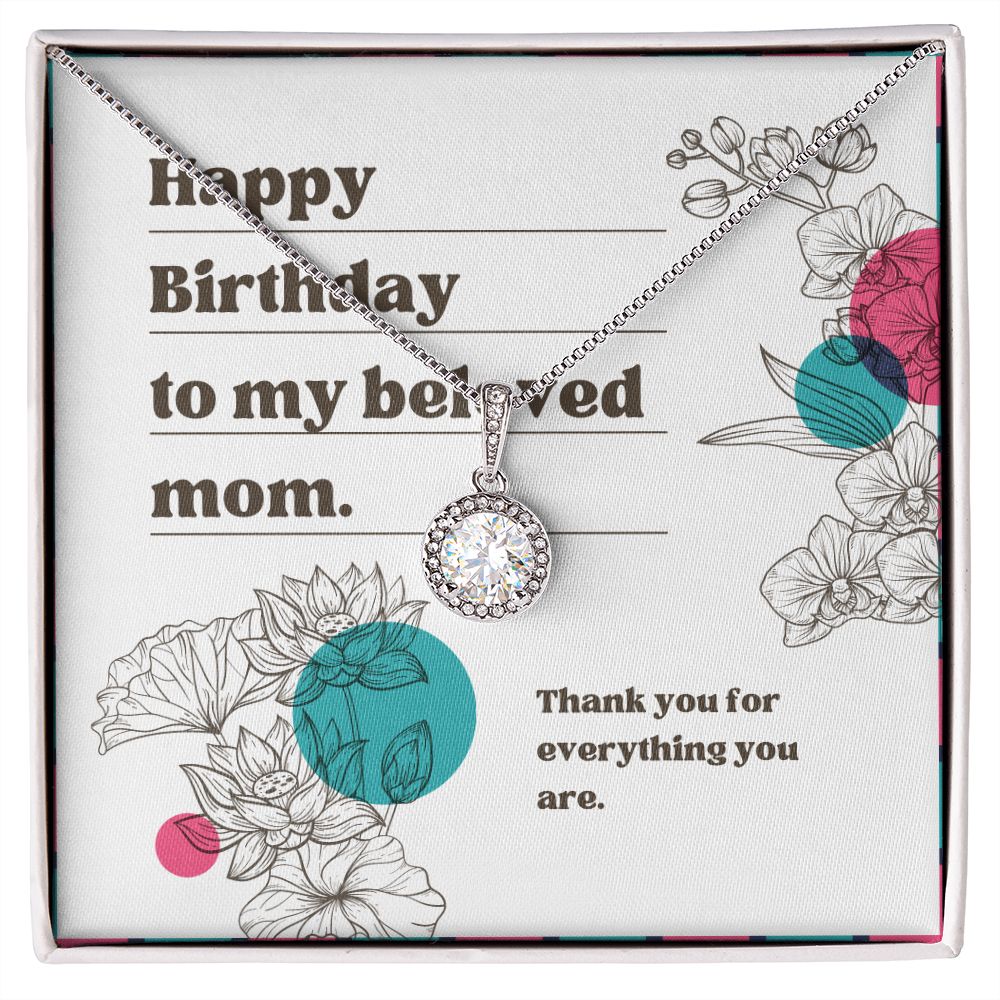 Birthday Gifts for Mom Jewelry Necklace Happy Birthday Mom