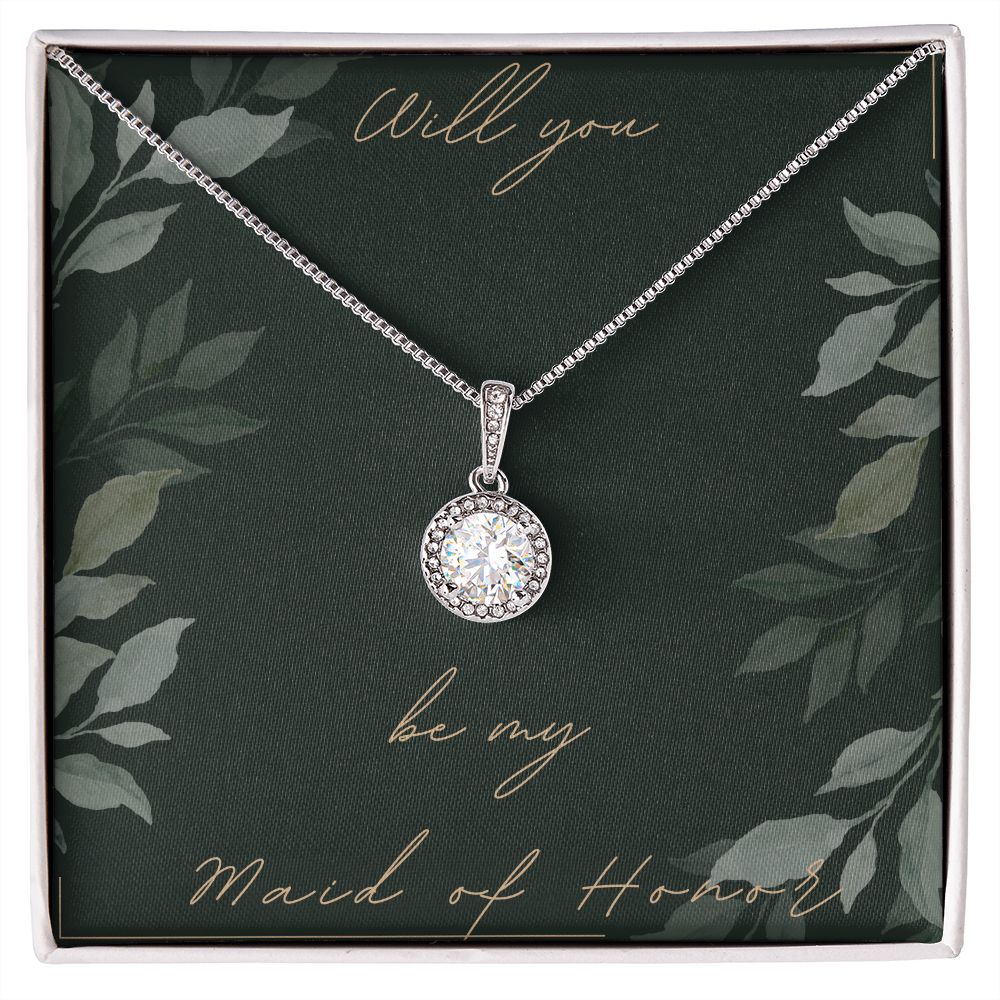Maid of Honor Gifts Necklace Will you be my Maid of Honor Bridal Party Gifts
