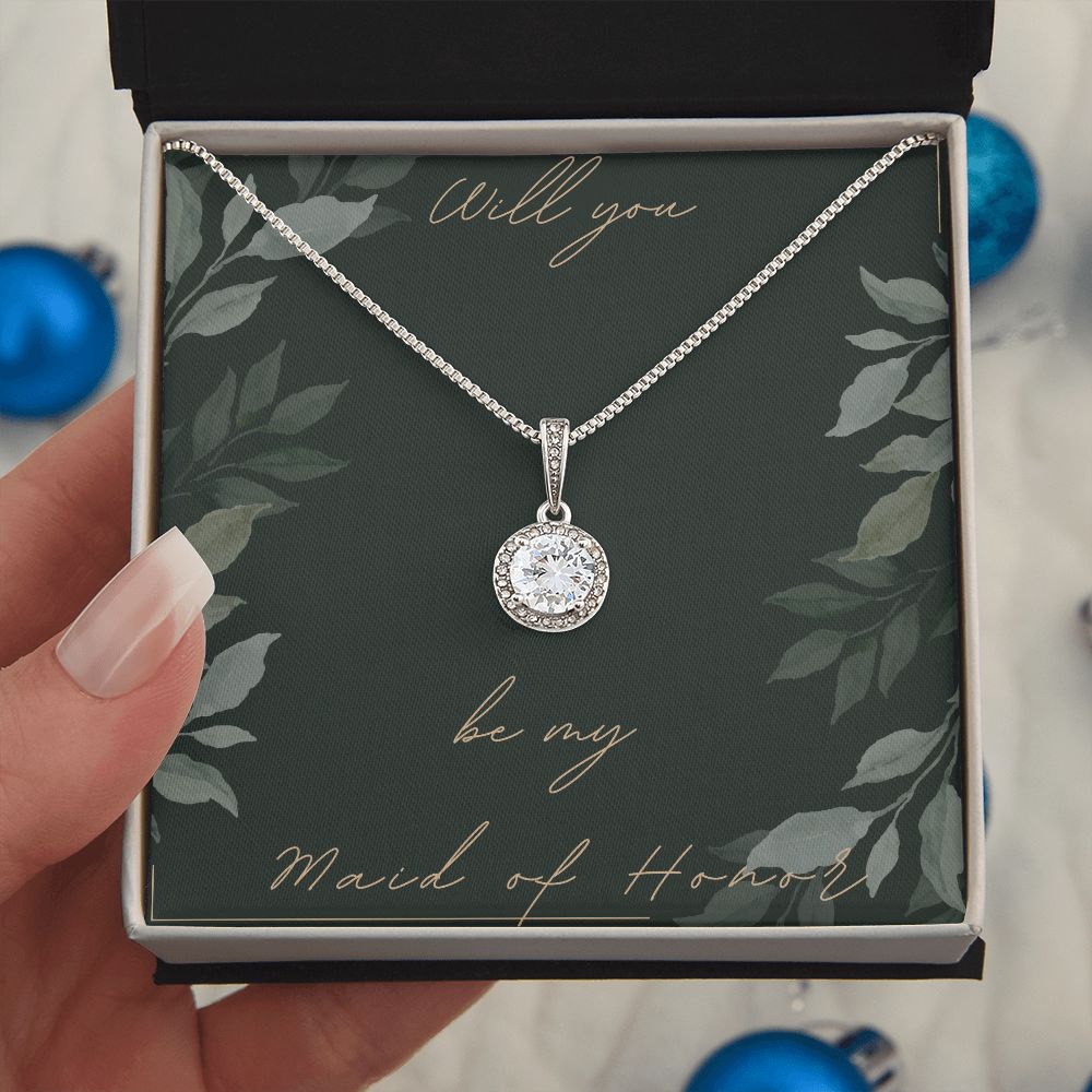 Maid of Honor Gifts Necklace Will you be my Maid of Honor Bridal Party Gifts