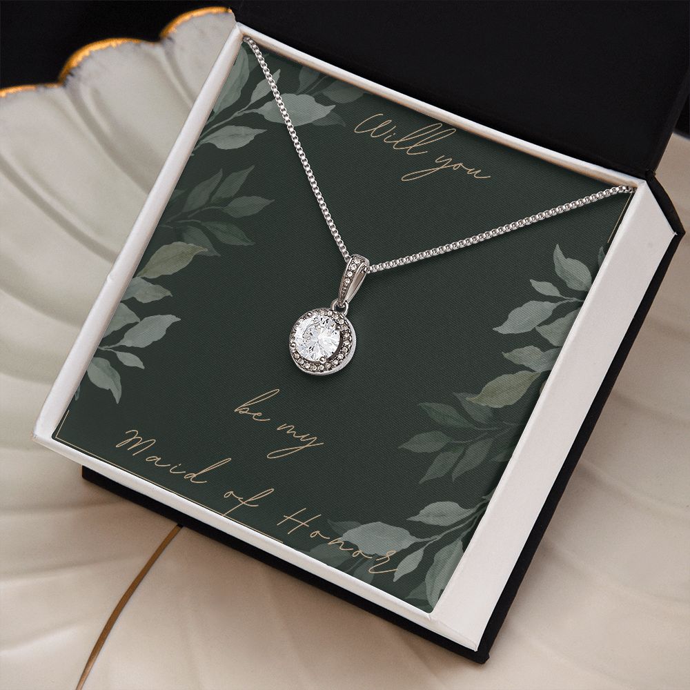 Maid of Honor Gifts Necklace Will you be my Maid of Honor Bridal Party Gifts