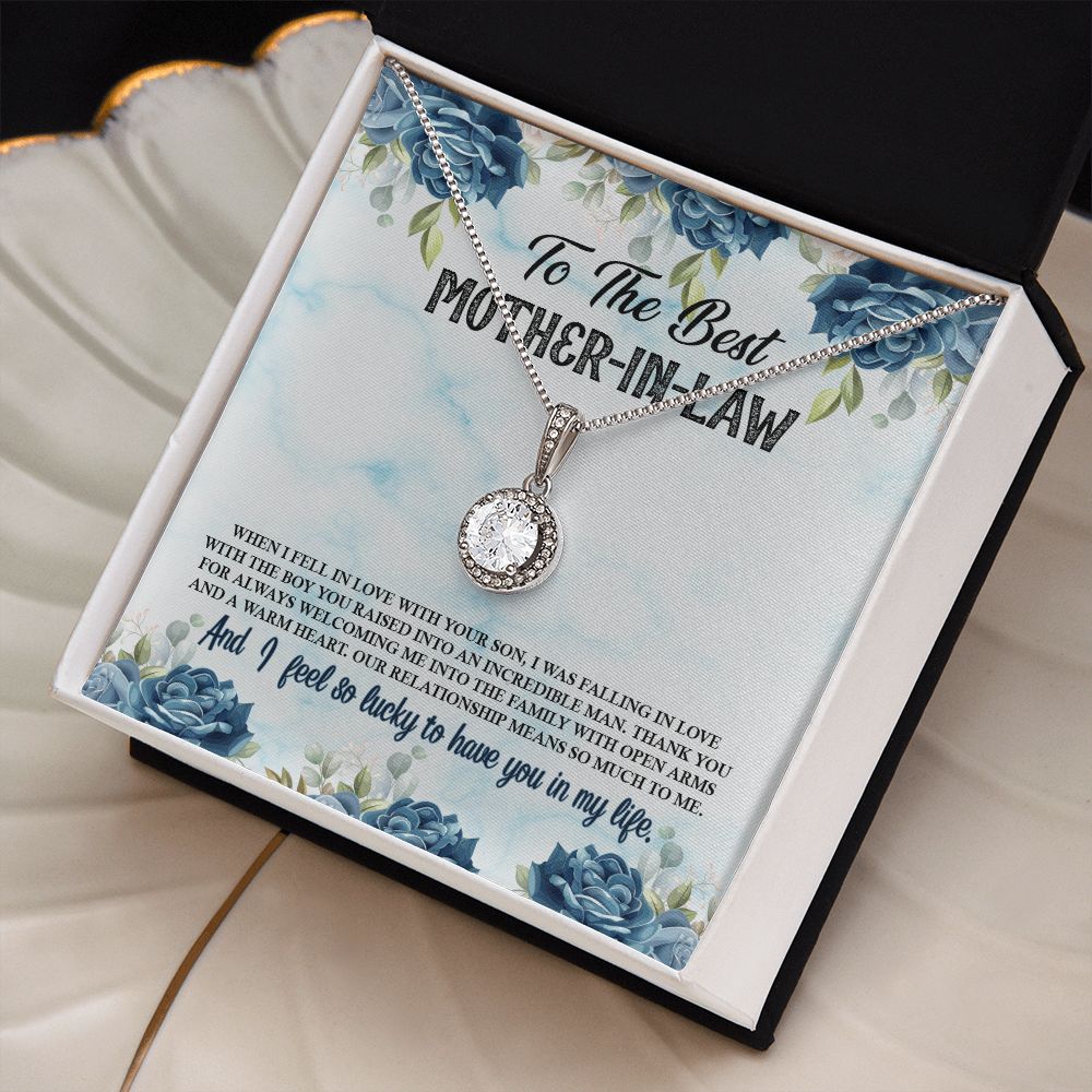 Mother-in-Law Gifts, Wedding Gifts for MIL Cubic Zirconia Necklace Jewelry Gift