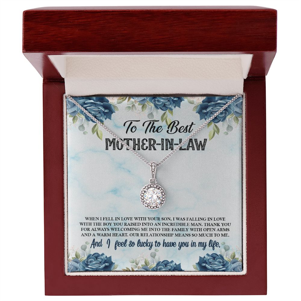 Mother-in-Law Gifts, Wedding Gifts for MIL Cubic Zirconia Necklace Jewelry Gift