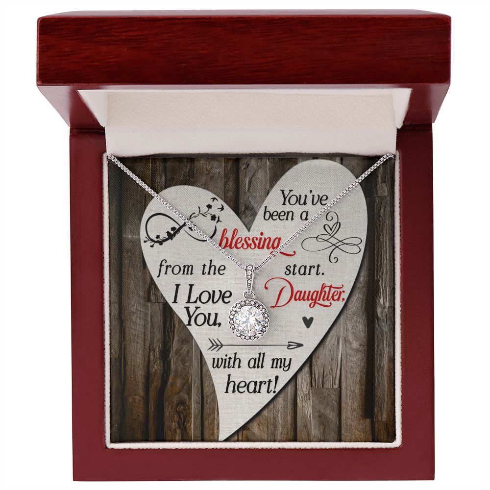Gift to Daughter Necklace Gift Cubic Zirconia Silver Jewelry