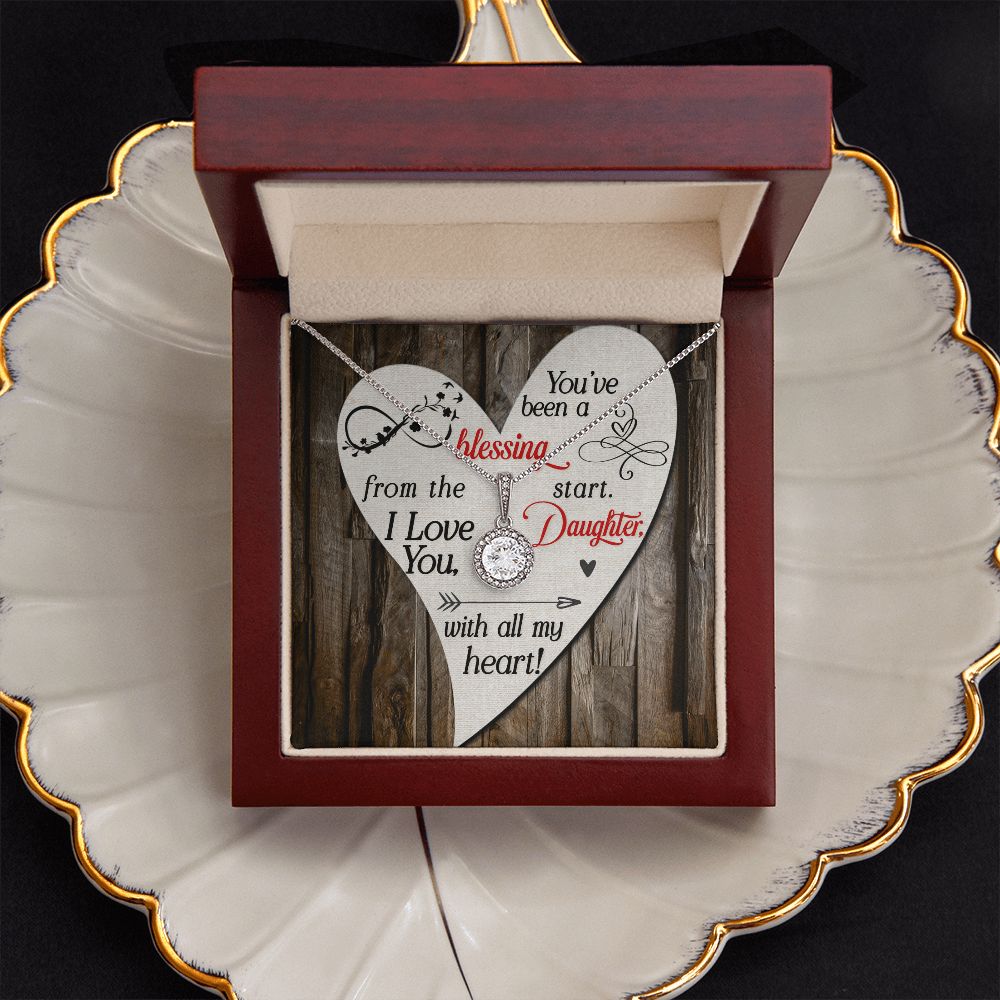 Gift to Daughter Necklace Gift Cubic Zirconia Silver Jewelry