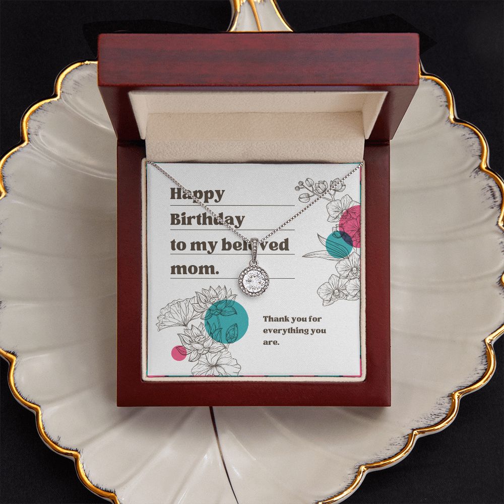 Birthday Gifts for Mom Jewelry Necklace Happy Birthday Mom