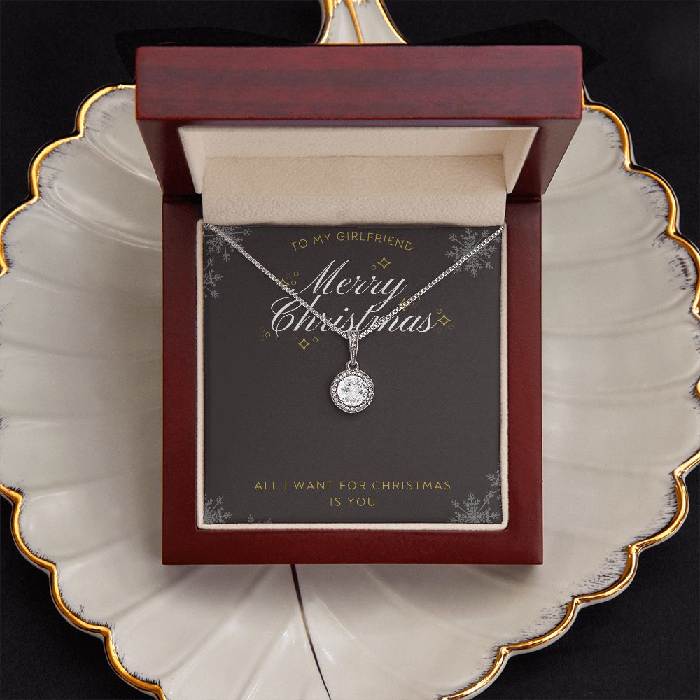 Christmas Gifts for Girlfriend Necklace, Merry Christmas Gifts for Her