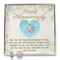 Anniversary Jewelry Gift Set for Her, Earrings & Necklace Love Knot Gift