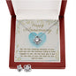Anniversary Jewelry Gift Set for Her, Earrings & Necklace Love Knot Gift