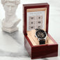 Reloj calado para hombre Regalos de aniversario Tarjeta de cupones de amor Regalos para esposo, novio