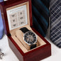 Reloj calado para hombre Regalos de aniversario Tarjeta de cupones de amor Regalos para esposo, novio