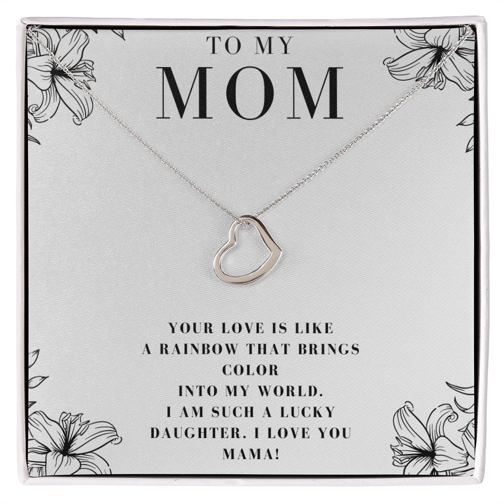 Mom Christmas Gifts Birthday Gifts for Mom Mother's Day Heart Necklace