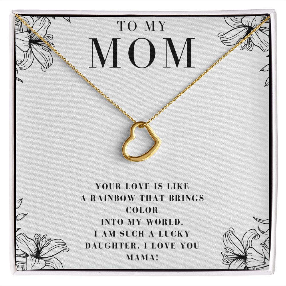 Mom Christmas Gifts Birthday Gifts for Mom Mother's Day Heart Necklace