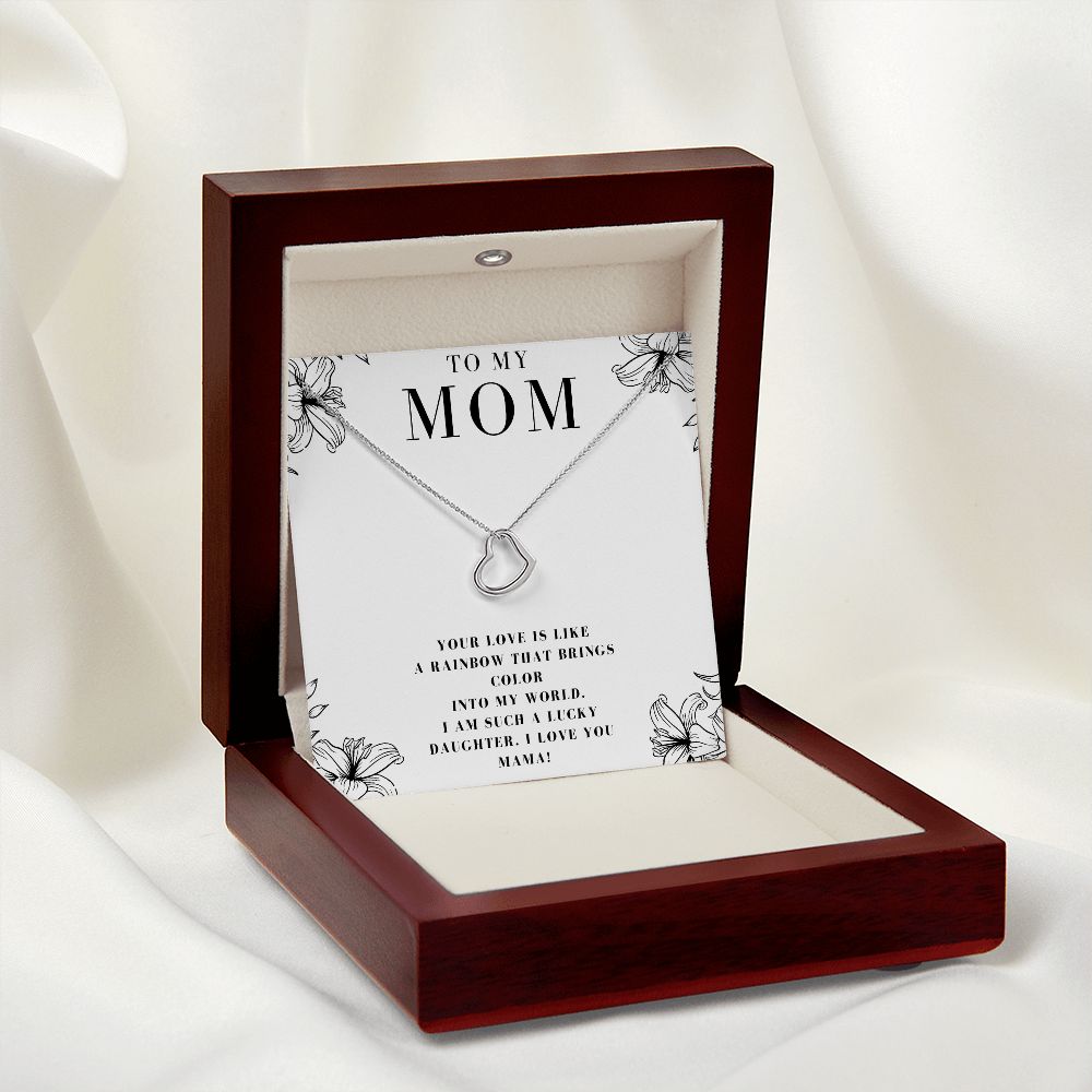 Mom Christmas Gifts Birthday Gifts for Mom Mother's Day Heart Necklace