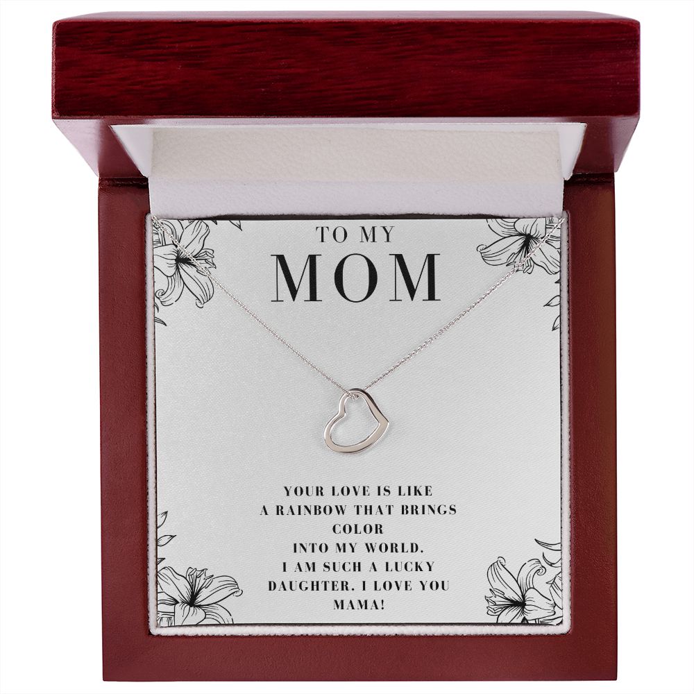 Mom Christmas Gifts Birthday Gifts for Mom Mother's Day Heart Necklace
