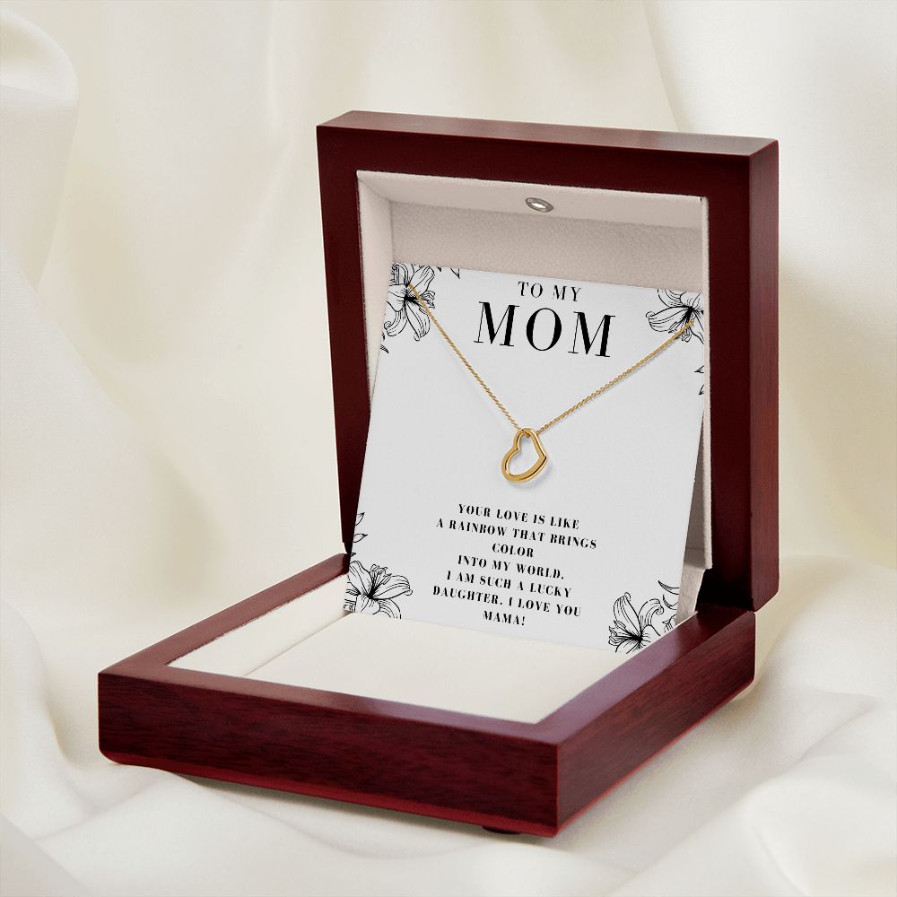 Mom Christmas Gifts Birthday Gifts for Mom Mother's Day Heart Necklace