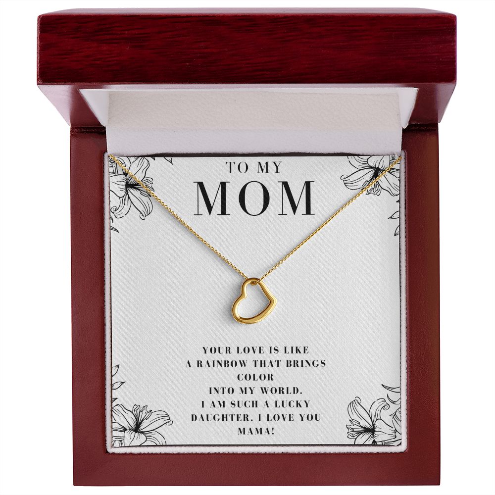 Mom Christmas Gifts Birthday Gifts for Mom Mother's Day Heart Necklace
