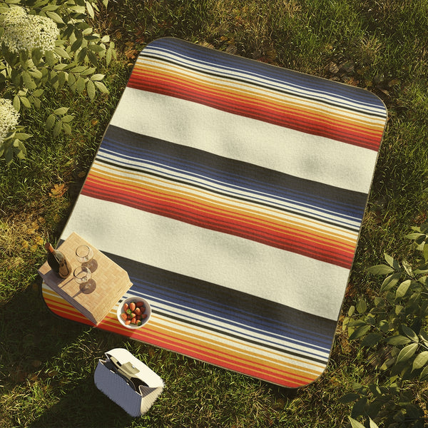 Picnic Blanket Mexican Blanket Pattern Lawn Picnic Blanket Beach Blanket with Strap One Size One Sized Print Gifts