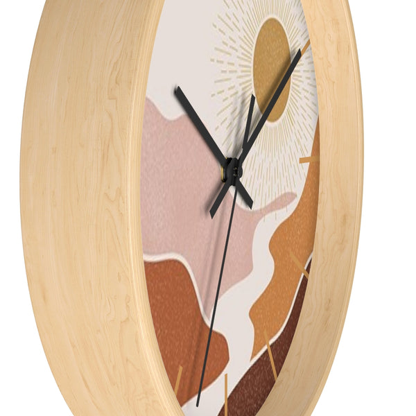 Wall Clock, Gifts, Clocks, Bohemian Desert, Modern, Time, Wall Decor, Midwest, Wood, Plexiglass, Decor, Home Decor,