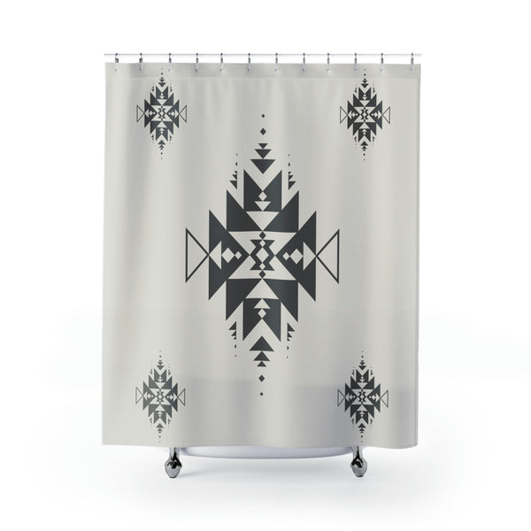 Shower Curtain Sand Dune Print Southwestern Aztec Lightweight Shower Curtain, Polyester