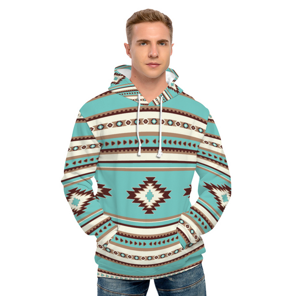 Diamond Canyon Unisex All Over Print Terrycloth Hoodie with Pockets