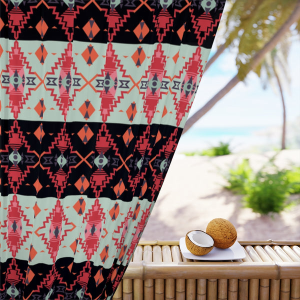 Window Curtains Sahara Night Black Out Curtain Southwestern Decor