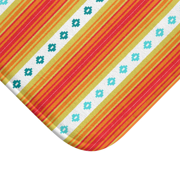 Bath Mat Boho Bath Mat Bathroom Mat Southwestern Bathroom Decor Small & Large Microfiber