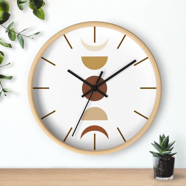 Wall Clock, Clocks, Moon Faces, Organic Theme, Wooden Clock, Time, Wall Decor