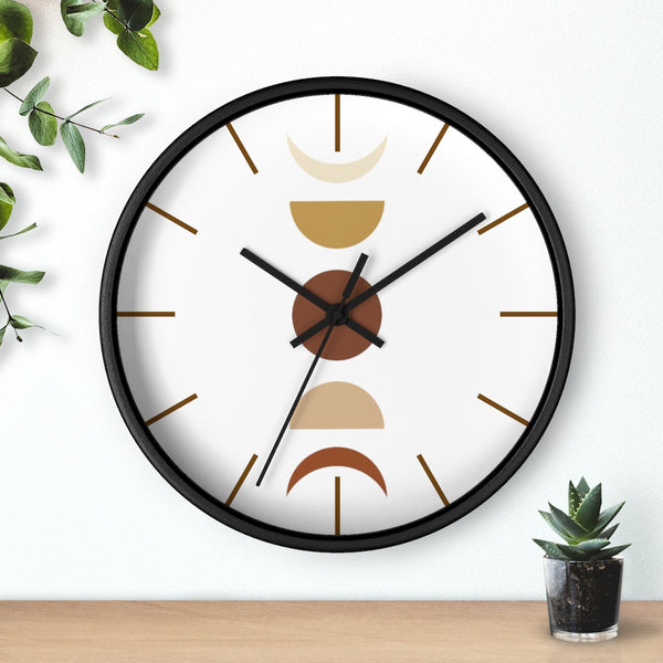 Wall Clock, Clocks, Moon Faces, Organic Theme, Wooden Clock, Time, Wall Decor