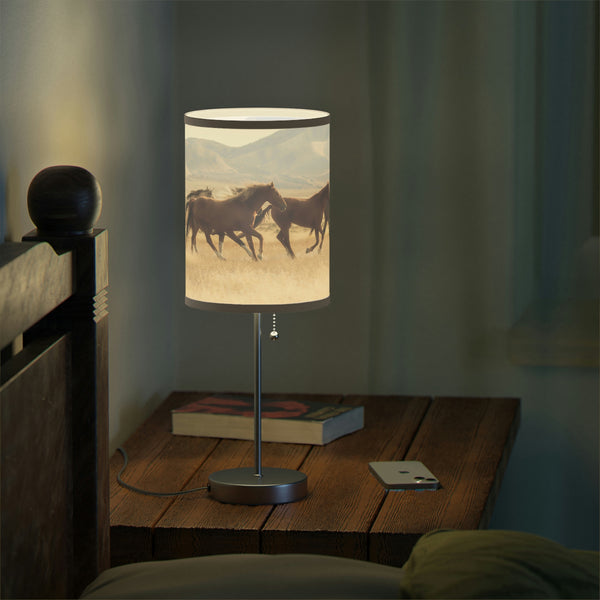 Table Lamp for Bedroom Western Decor Lighting for Office Lamp Galloping Horses