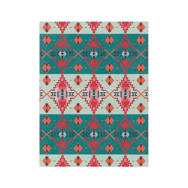 Velveteen Minky Blanket Sahara Sunset Southwestern Throw Blanket