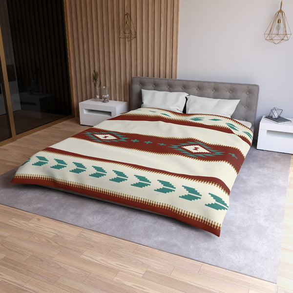 Microfiber Duvet Cover Sedona Falls Print, Twin Queen & King Sizes, Polyester Duvet Cover Bedding for Bedroom